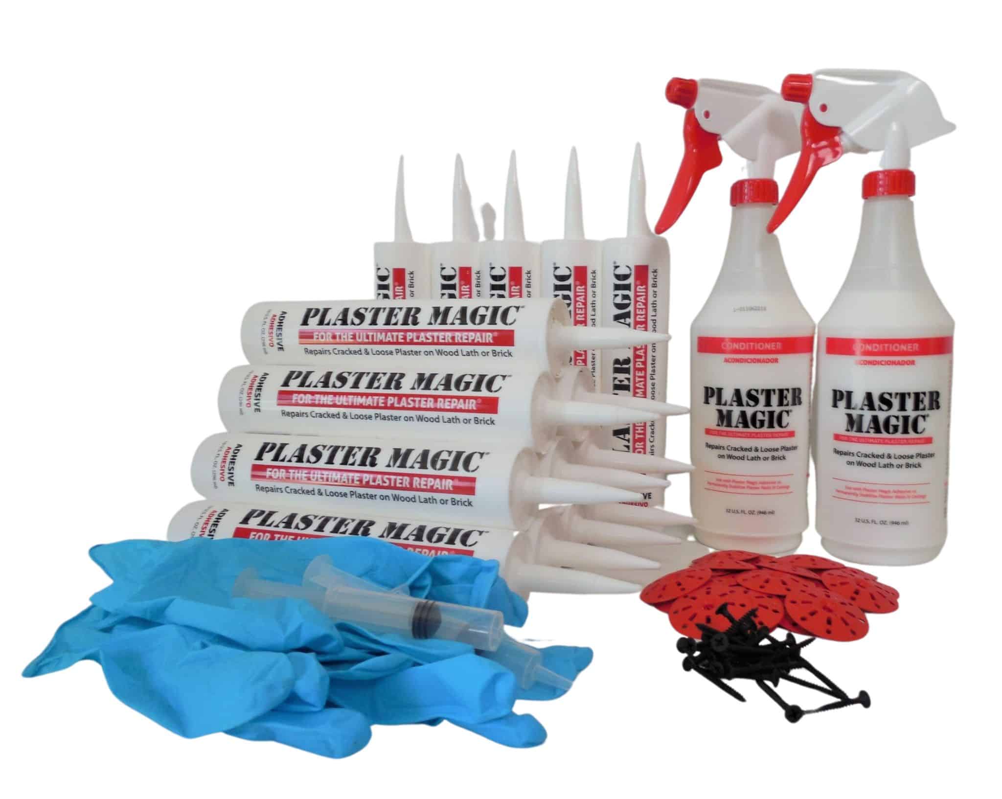Plaster Magic Plaster Repair Kits  Plaster repair, Plastic clamps